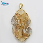 آویز طلا - طرح موج توری