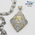 آویز طلا - طرح گل