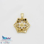 آویز طلا - طرح گل
