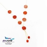 گردنبند طلا - سنگ عقیق