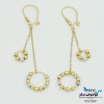 گوشواره طلا - طرح گوی تراش