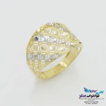 انگشتر طلا - طرح هندسی