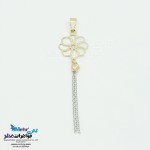 آویز طلا - طرح گل