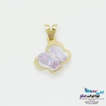 آویز طلا - سنگ سواروسکی پروانه
