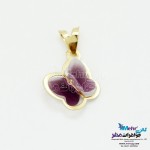 آویز طلا - سنگ سواروسکی پروانه
