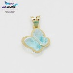 آویز طلا - سنگ سواروسکی پروانه