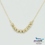 گردنبند طلا - طرح گوی تراش