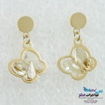 گوشواره طلا - سنگ سواروسکی پروانه