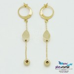 گوشواره طلا - طرح اشک و گوی