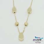 گردنبند طلا - طرح اشک و گوی