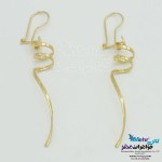 گوشواره طلا - طرح پیچی