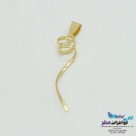 آویز طلا - طرح پیچی