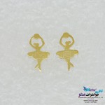 گوشواره طلا - طرح بالرین