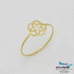 انگشتر طلا - طرح گل