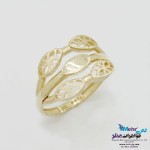 انگشتر طلا - طرح گل