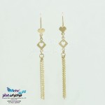 گوشواره طلا - طرح لوزی