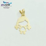 آویز طلا - طرح دختر بچه