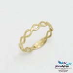 انگشتر طلا - طرح موج