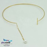 گردنبند طلا - طرح مروارید نشان