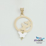 آویز طلا - طرح پروانه
