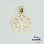 آویز طلا - طرح گل