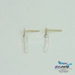 گوشواره طلا - طرح مروارید باروک