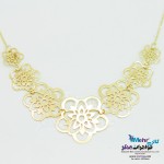 گردنبند طلا - طرح گل پنج پر