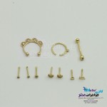 پیرسینگ طلا - طرح هندسی
