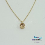 گردنبد طلا - طرح سنگ رنگی