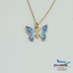 گردنبند طلا - طرح پروانه