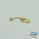 پیرسینگ طلا - طرح قلب