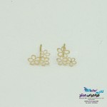 گوشواره طلا - طرح شکوفه‌ی سیب
