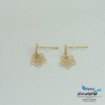گوشواره طلا - طرح گل پنج پر