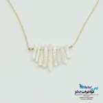 گردنبند طلا - طرح مروارید باروک