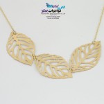 گردنبند طلا - طرح برگ