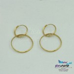 گوشواره طلا - طرح حلقه ای