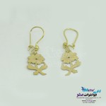 گوشواره طلا - طرح گل