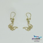 گوشواره طلا - طرح پروانه