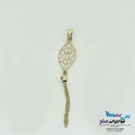 آویز طلا - طرح قطره