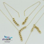 سرویس طلا - گردنبند دستبند گوشواره بخیه ای -طرح کارتیه