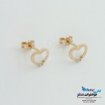 گوشواره طلا - طرح قلب