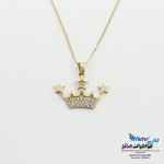 گردنبند طلا - طرح تاج