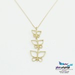 گردنبند طلا - طرح پروانه