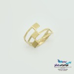 انگشتر طلا - طرح شطرنجی