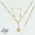 سرویس طلا - گردنبند - دستبند - گوشواره - طرح کارتیه