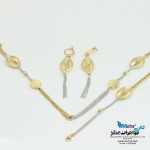 سرویس طلا - گردنبند - دستبند - گوشواره - طرح هندسی