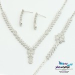 سرویس طلا - گردنبند - دستبند - گوشواره  - طرح گل