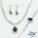 سرویس طلا - گردنبند - دستبند - گوشواره - طرح اشک