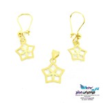 نیم ست طلا - آویز و گوشواره - طرح ستاره