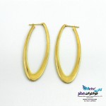گوشواره طلا - طرح هندسی - بیضی